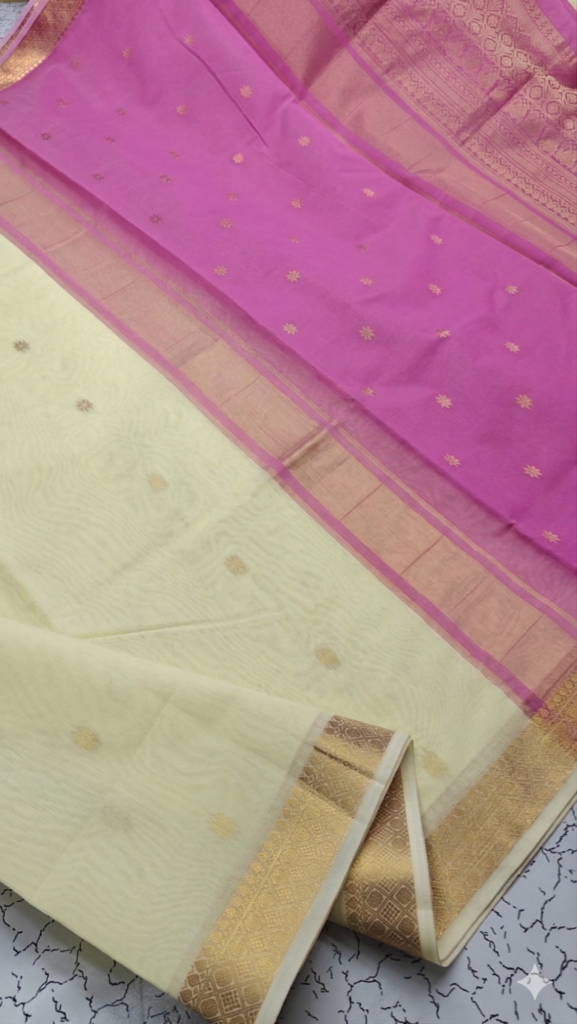 maheswari cotton saree pink vishu edition
