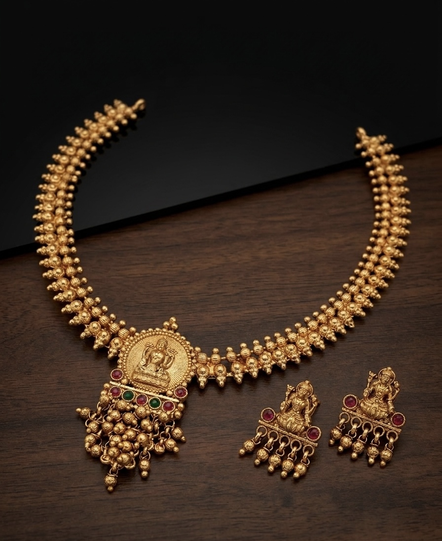 antique-lakshmi-necklace-set