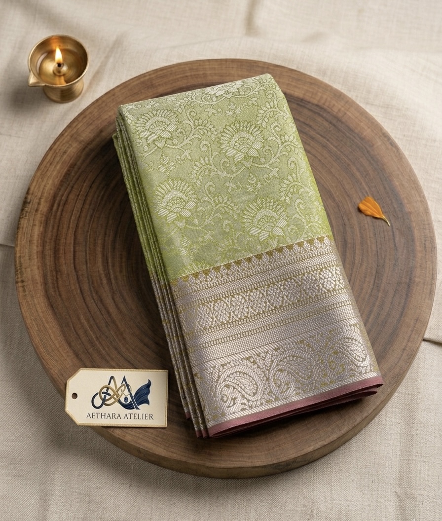 bridal-tissue-silk-silver-zari-lime