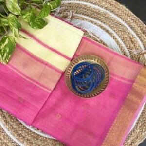maheswari cotton saree (pink) | vishu edition