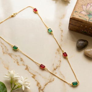 daily wear multi color stone chain